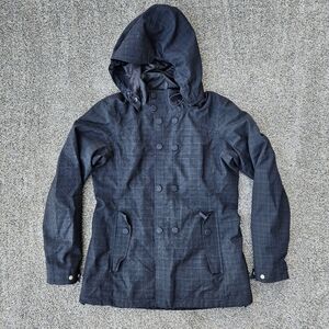 REI Madrona Jacket Charcoal Gray Hooded All Weather Warm Coat Womens Size Medium